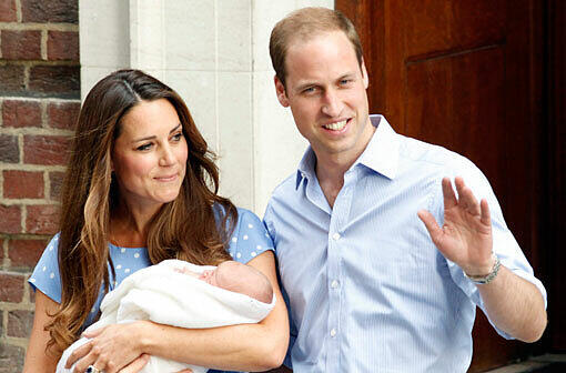 Royales Babyglück: Kate und William zeigen der Weltöffentlichkeit ihren Sohn.