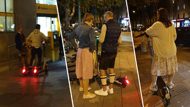 Viele Wiesn-Besucher haben sich am ersten Wochenende nicht ans E-Scooter-Verbot gehalten. Viele Wiesn-Besucher haben sich am ersten Wochenende nicht ans E-Scooter-Verbot gehalten.