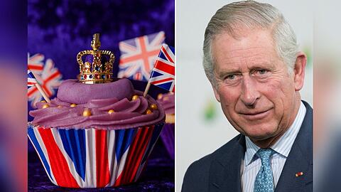 Ein Cupcake auf den neuen König! Wenn Charles III. am 6. Mai gekrönt wird, wollen viele Briten stilecht mitfeiern. Dafür können sie zahlreiche Artikel erstehen.