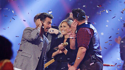 Florian Silbereisen, Helene Fischer und Andreas Gabalier beim "Schlagerboom" 2019