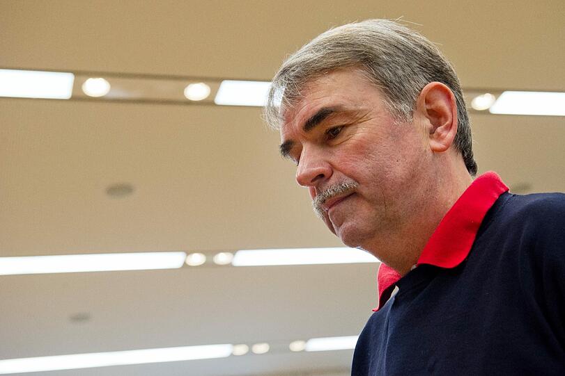 Gustl Mollath vor seiner Vernehmung im Mollath-Untersuchungsausschuss im Bayerischen Landtag