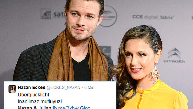 Nazan Eckes und Ehemann Julian Khol sind Eltern geworden. Nazan Eckes und Ehemann Julian Khol sind Eltern geworden.