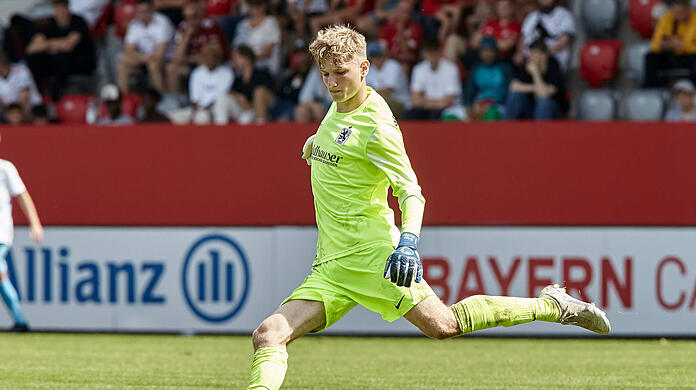 Überzeugt nicht nur mit starken Paraden: TSV-1860-Keeper Erion Avdija.
