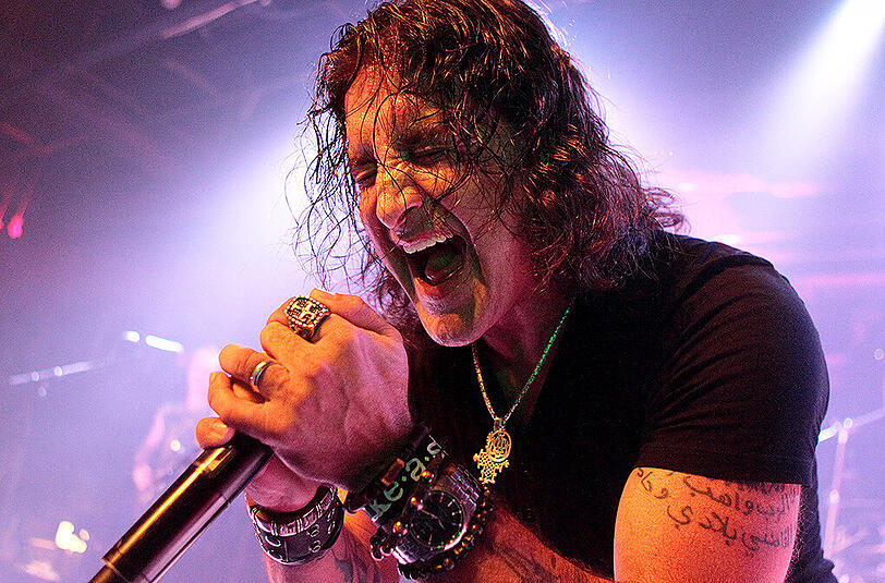 Scott Stapp von Creed bei einem Konzert im April 2014