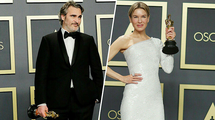 Die zwei besten Hauptdarsteller der Oscars 2020: Joaquin Phoenix und Renée Zellweger
