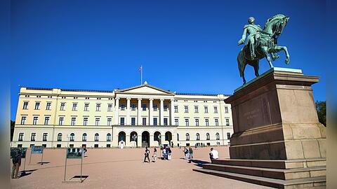 Das K&ouml;nigliche Schloss Oslo ist der Amtssitz des norwegischen Regenten.