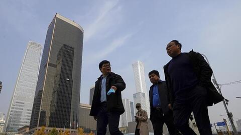 Am Central Business District in Peking. Nach achtj&auml;hrigen Verhandlungen haben China und 14 andere asiatisch-pazifische Staaten das gr&ouml;&szlig;te Freihandelsabkommen der Welt abgeschlossen.