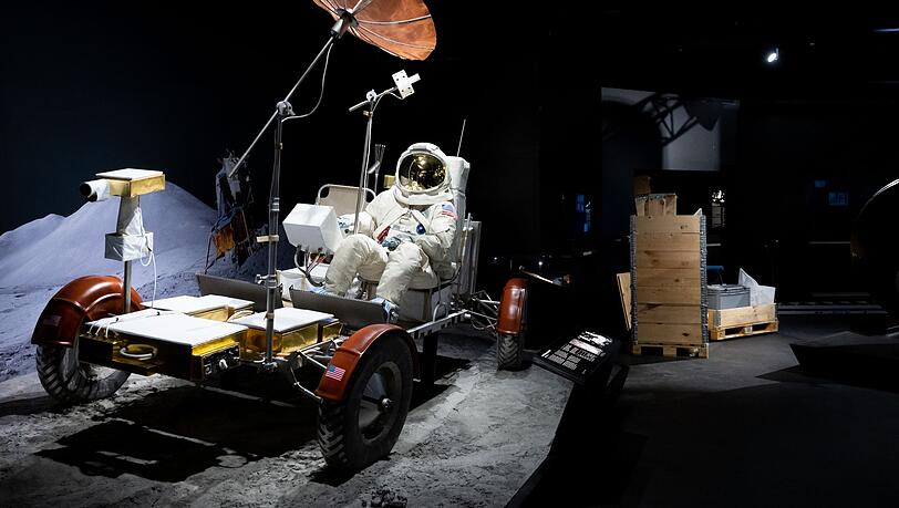 Ein Mondfahrzeug der Apollo 15 Mission ist im Deutschen Museum ausgestellt.