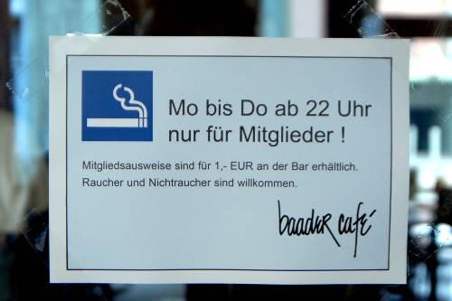 Raucherclubs wie diesen, die nur mit Mitgliedsausweis betreten werden dürfen,  wird es künftig nicht mehr geben.