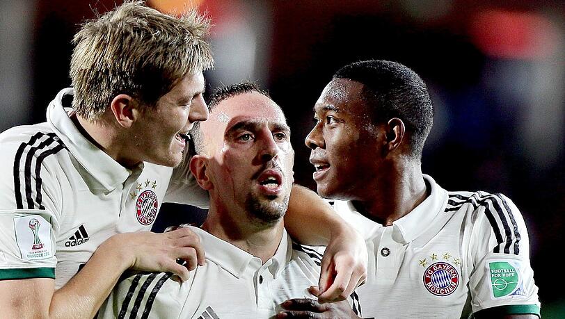 Franck Ribéry (Mitte). Franck Ribéry (Mitte).