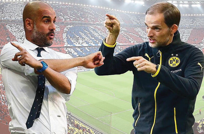 Zwei Visionäre des Fußballplatzes: Bayerns Pep Guardiola (l.) und der Dortmunder Thomas Tuchel.