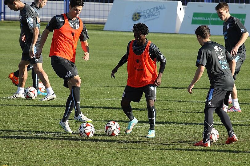 Neuzugang Anthony Annan hat das Training beim TSV 1860 aufgenommen.