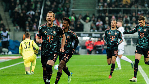 Der FC Bayern gewinnt 1:0 gegen Borussia Mönchengladbach dank des Treffers von Harry Kane.