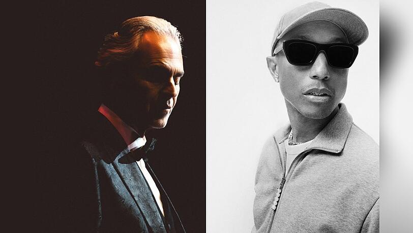 Vor der Kulisse des Petersdoms geben Andrea Bocelli (l.) und Pharrell Williams ein besonderes Konzert.
