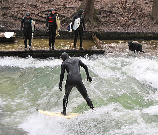 Impressionen vom Eisbach.