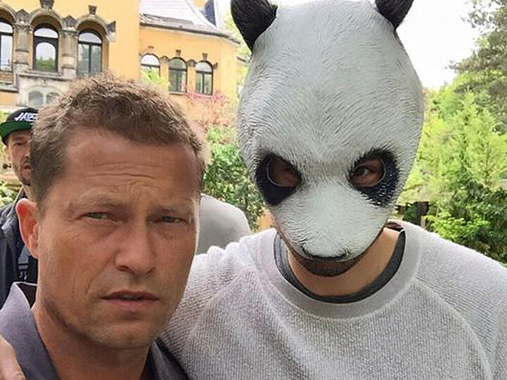 Kollegen unter sich: Til Schweiger (l.) und Rapper Cro