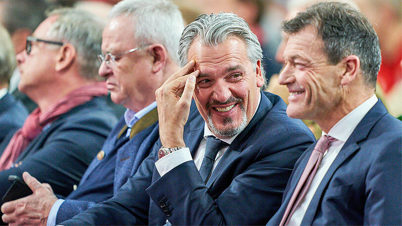 Vorstandskollegen von Karl-Heinz Rummenigge: Jörg Wacker (Mi.) und Andreas Jung.