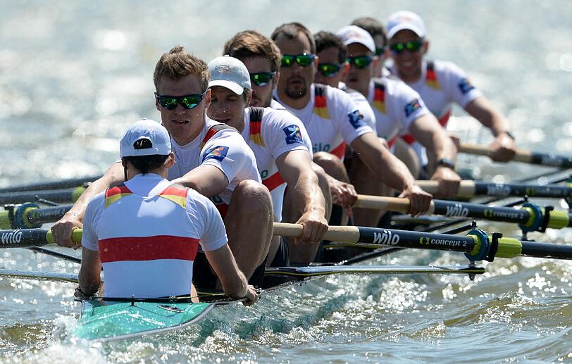 Nach dem Olympia-Sieg 2012 möchte der Deutschland-Achter in Rio seinen Titel verteidigen. Doch starke Konkurrenz kommt vor allem aus Großbritannien.