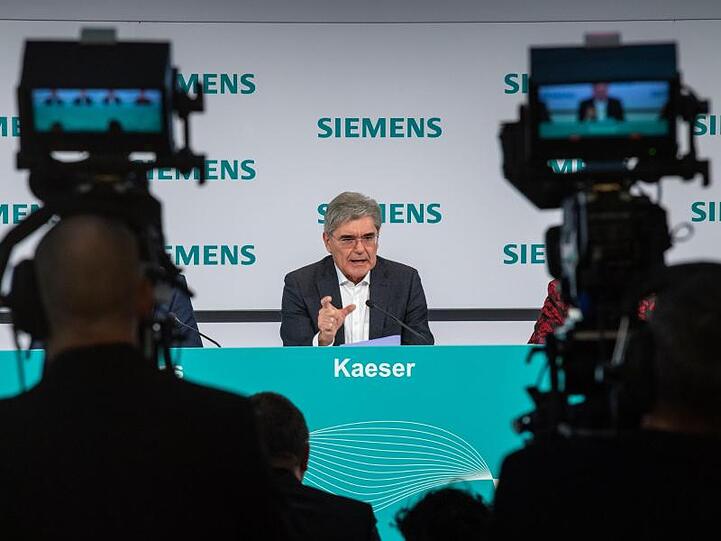 Joe Kaeser, Vorstandsvorsitzender der Siemens AG, bei der Jahrespressekonferenz 2019. Foto: Peter Kneffel/dpa