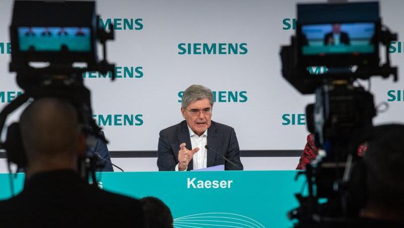 Joe Kaeser, Vorstandsvorsitzender der Siemens AG, bei der Jahrespressekonferenz 2019. Foto: Peter Kneffel/dpa Joe Kaeser, Vorstandsvorsitzender der Siemens AG, bei der Jahrespressekonferenz 2019. Foto: Peter Kneffel/dpa