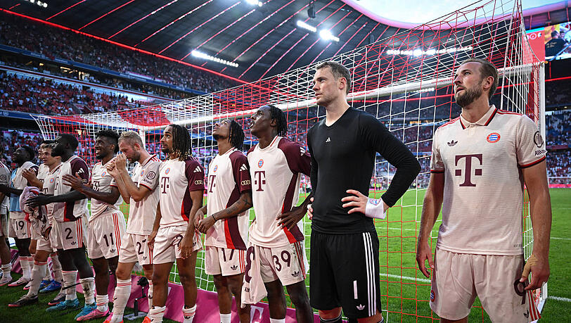 Wollen den Siegeszug gegen Bayer Leverkusen fortsetzen: Die Bayern-Stars um Manuel Neuer und Harry Kane.