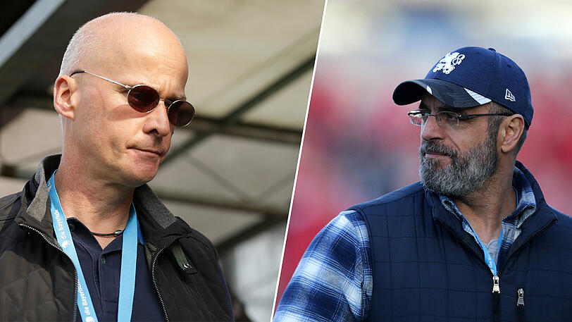 Das Löwen-Präsidium um Robert Reisinger (l.) kritisiert die Klage der TSV Merchandising GmbH von Anthony Power gegen die "Löwenfans gegen Rechts".