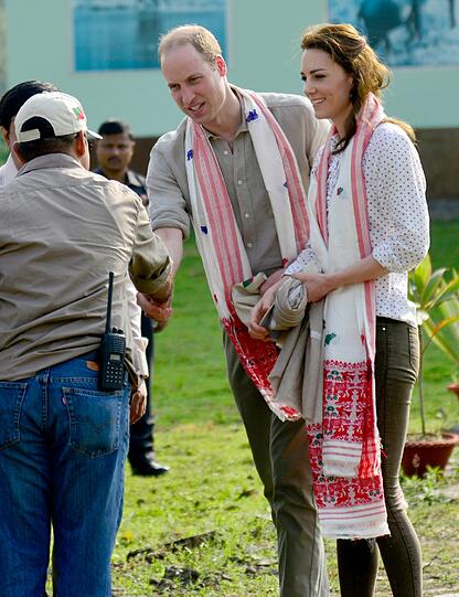 Kate und William bei ihrer Safari im Kaziranga-Nationalpark.