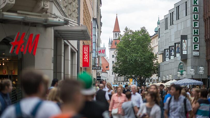 Die H&M-Filiale in der Kaufingerstraße (auf dem Bild links) schließt am 31. Januar 2020.