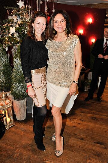 Uschi Dämmrich von Luttitz und ihre Tochter Stephanie - Prominente Weihnachtsstimmung auf der Artdeco-Weihnachtsfeier beim Käfer.