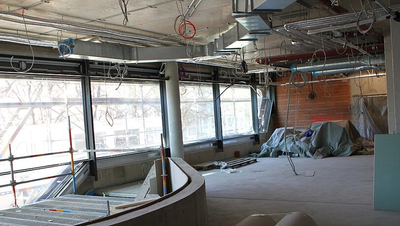 Große Baustelle: An der Lobby wird aktuell gearbeitet.