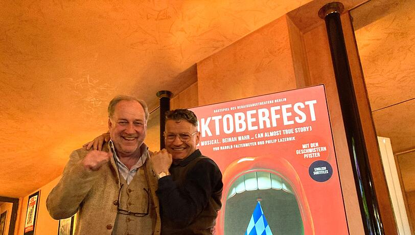 Komponist Harold Faltermeyer und Schauspieler Christoph Marti freuen sich auf die München-Premiere des Oktoberfest-Muscals. Komponist Harold Faltermeyer und Schauspieler Christoph Marti freuen sich auf die München-Premiere des Oktoberfest-Muscals.