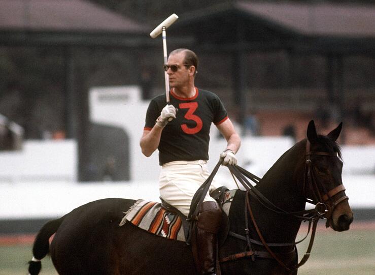 Prinz Philip trieb fast täglich Sport: Hier bei einem Polo-Turnier 1970 in Mexico City.