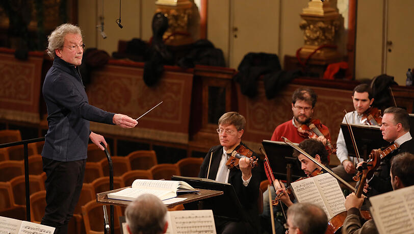 Franz Welser-Möst bei einer Probe im Musikverein. Franz Welser-Möst bei einer Probe im Musikverein.