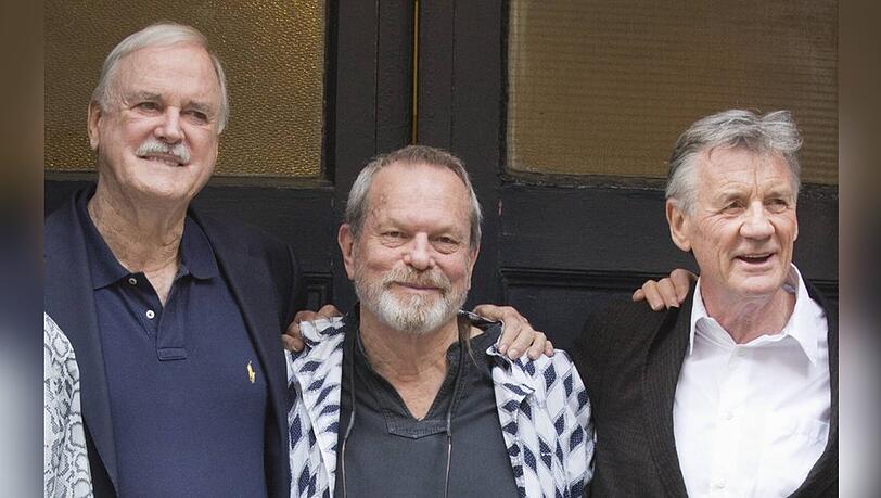John Cleese, Terry Gilliam und Michael Palin (v.l.n.r.) haben zusammen Geburtstag gefeiert.
