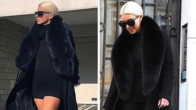 Wer ist hier wer? Kim Kardashian (re.) und Sängerin Jelena Karleusa sehen sich zum Verwechseln ähnlich Wer ist hier wer? Kim Kardashian (re.) und Sängerin Jelena Karleusa sehen sich zum Verwechseln ähnlich