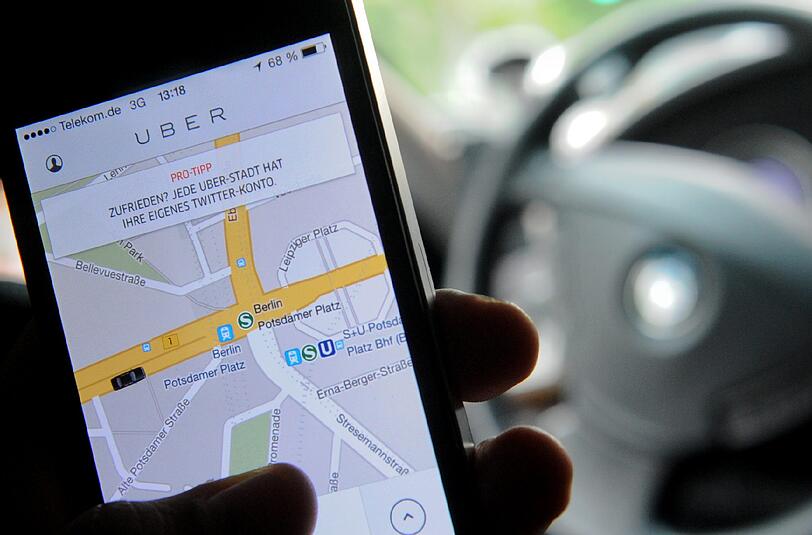 Uber arbeitet nach Angaben der "Financial Times" an eigenen digitalen Landkarten. Foto: Britta Pedersen/Archiv