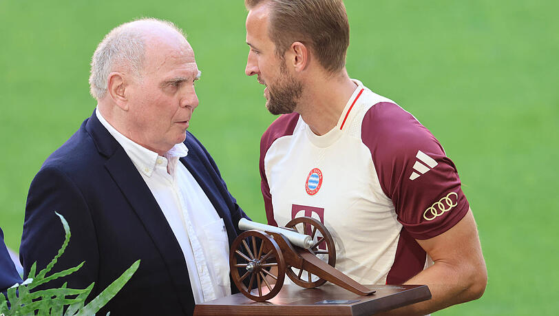 Schätzt Kane sehr: Uli Hoeneß (l.). Schätzt Kane sehr: Uli Hoeneß (l.).