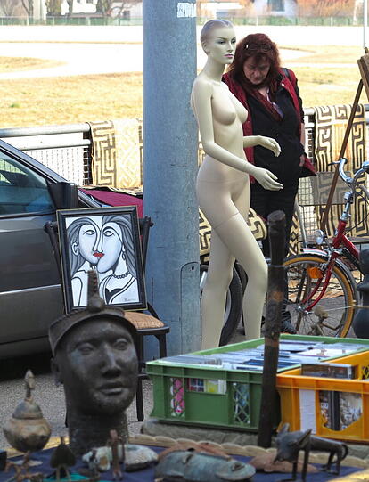 So war der Flohmarkt in Daglfing.