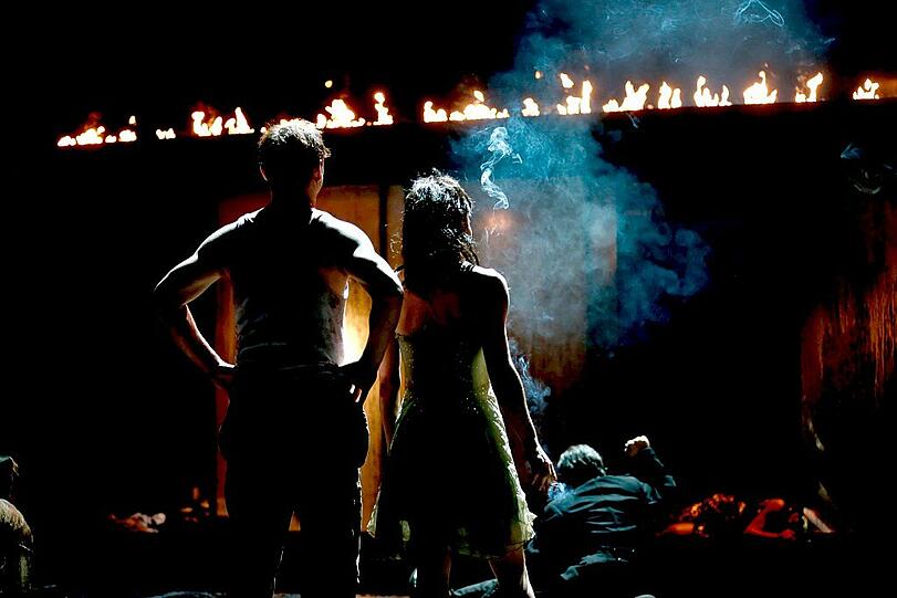 Ab 14. September läuft "Orest" im Residenztheater. V.l.: Shenja Lacher (Orest), Andrea Wenzl (Elektra), Norman Hacker (Menelaos)