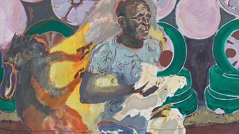 Ein Bild von Michael Armitage aus der Ausstellung.