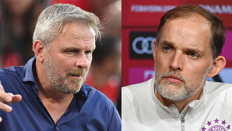 Nach der deutlichen Kritik von Sky-Experte Dietmar Hamann (l.) sprang der FC Bayern Trainer Thomas Tuchel zur Seite.