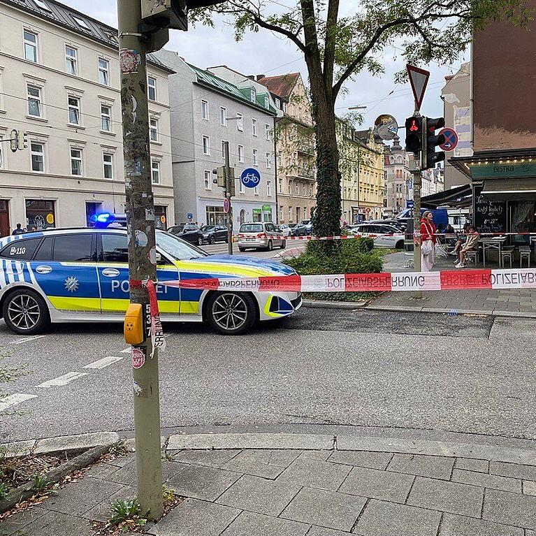 Die Polizei ist vor Ort.