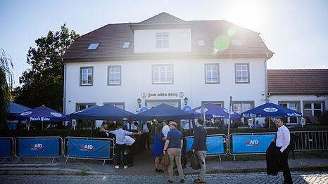 Die AfD-Wahlparty nach der Landtagswahl in Brandenburg im September 2024 sorgte für Schlagzeilen. (Archivbild)