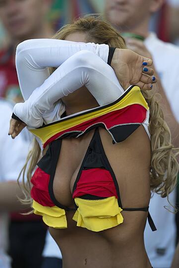 Die Fans von Weltmeister Deutschland.