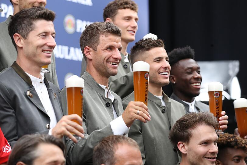 Die Bilder vom Lederhosen-Shooting des FC Bayern.