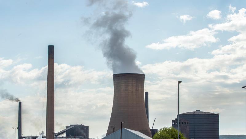 Das Stahlwerk von British Steel in Scunthorpe in der englischen Grafschaft Lincolnshire. Das Stahlwerk von British Steel in Scunthorpe in der englischen Grafschaft Lincolnshire.