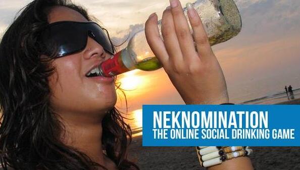 So schaut die Werbung für den Neknominate-Wahnsinn auf Facebook aus. So schaut die Werbung für den Neknominate-Wahnsinn auf Facebook aus.
