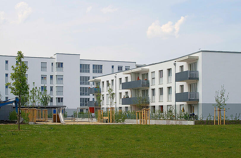 Hier sind die Mieten im Schnitt niedriger als in weiten Teilen des Münchner Wohnungsmarkts: eine Anlage der Genossenschaft Bauverein München-Haidhausen in Riem.
