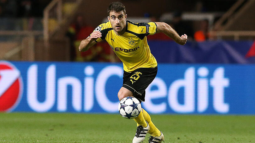 BVB-Abwehrchef Sokratis im Champions-League-Spiel beim AS Monaco (1:3).