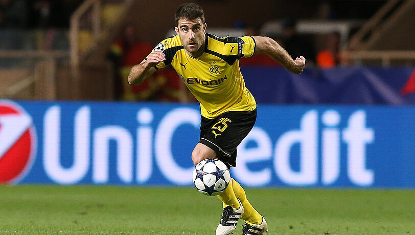 BVB-Abwehrchef Sokratis im Champions-League-Spiel beim AS Monaco (1:3). BVB-Abwehrchef Sokratis im Champions-League-Spiel beim AS Monaco (1:3).